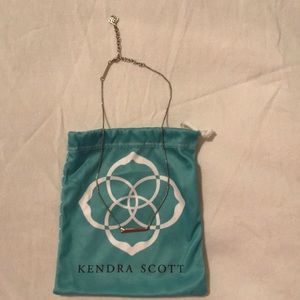 Kendra Scott Silver Bar Necklace